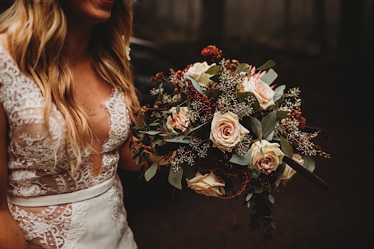 Misty Orcas Island elopement on San Juan islands