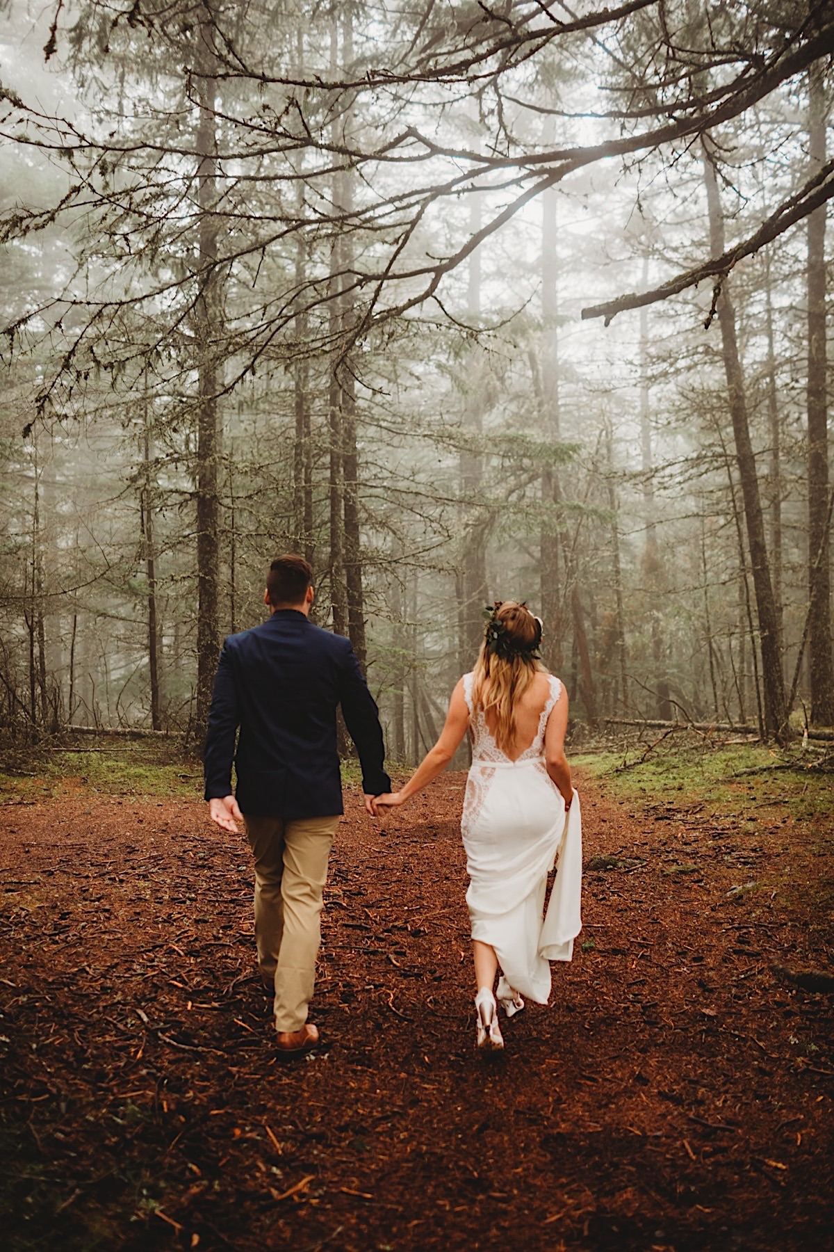 Misty Orcas Island elopement on San Juan islands