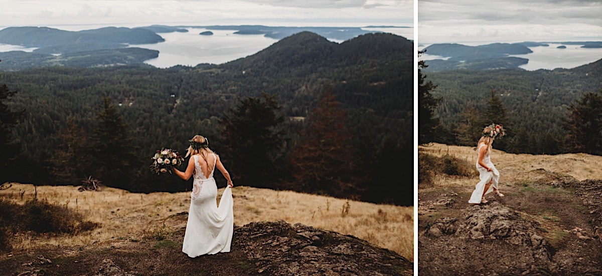 Misty Orcas Island elopement on San Juan islands