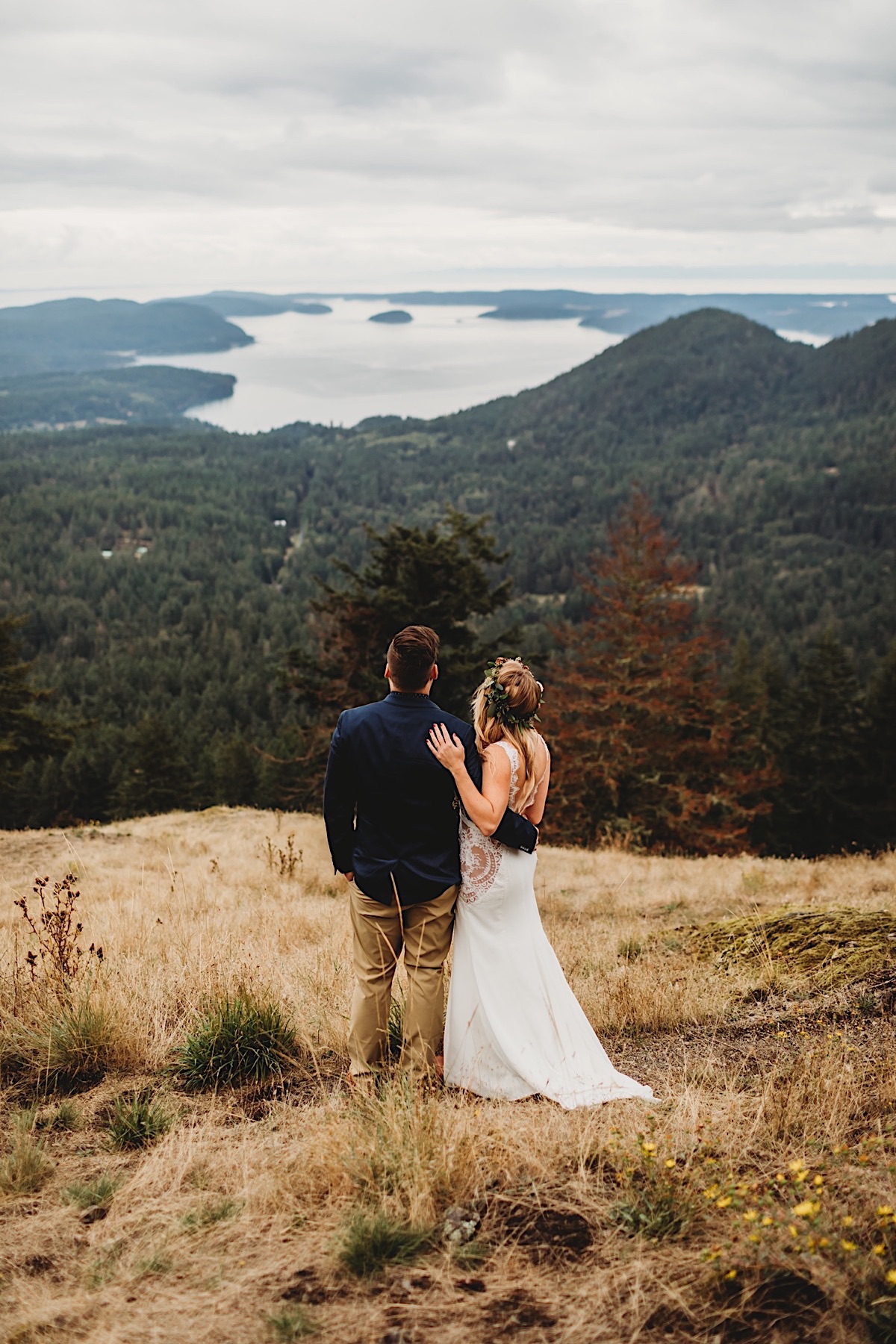 Misty Orcas Island elopement on San Juan islands