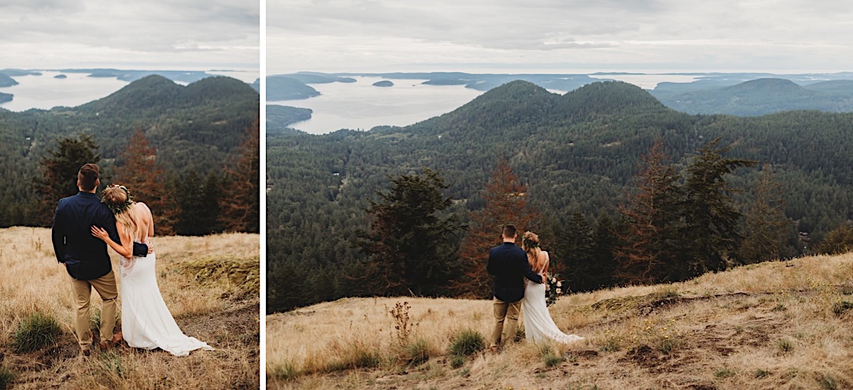 Misty Orcas Island elopement on San Juan islands