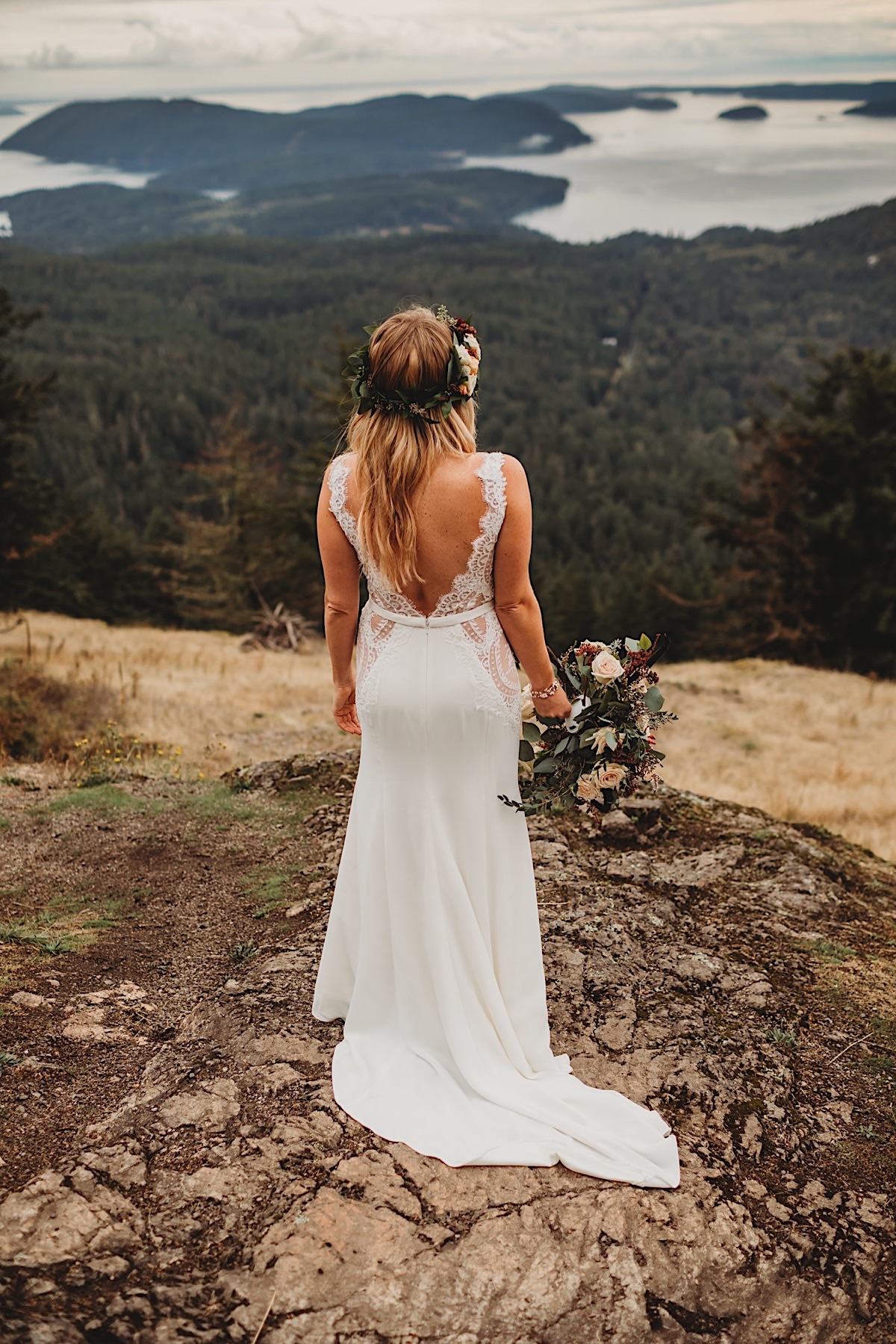 Misty Orcas Island elopement on San Juan islands