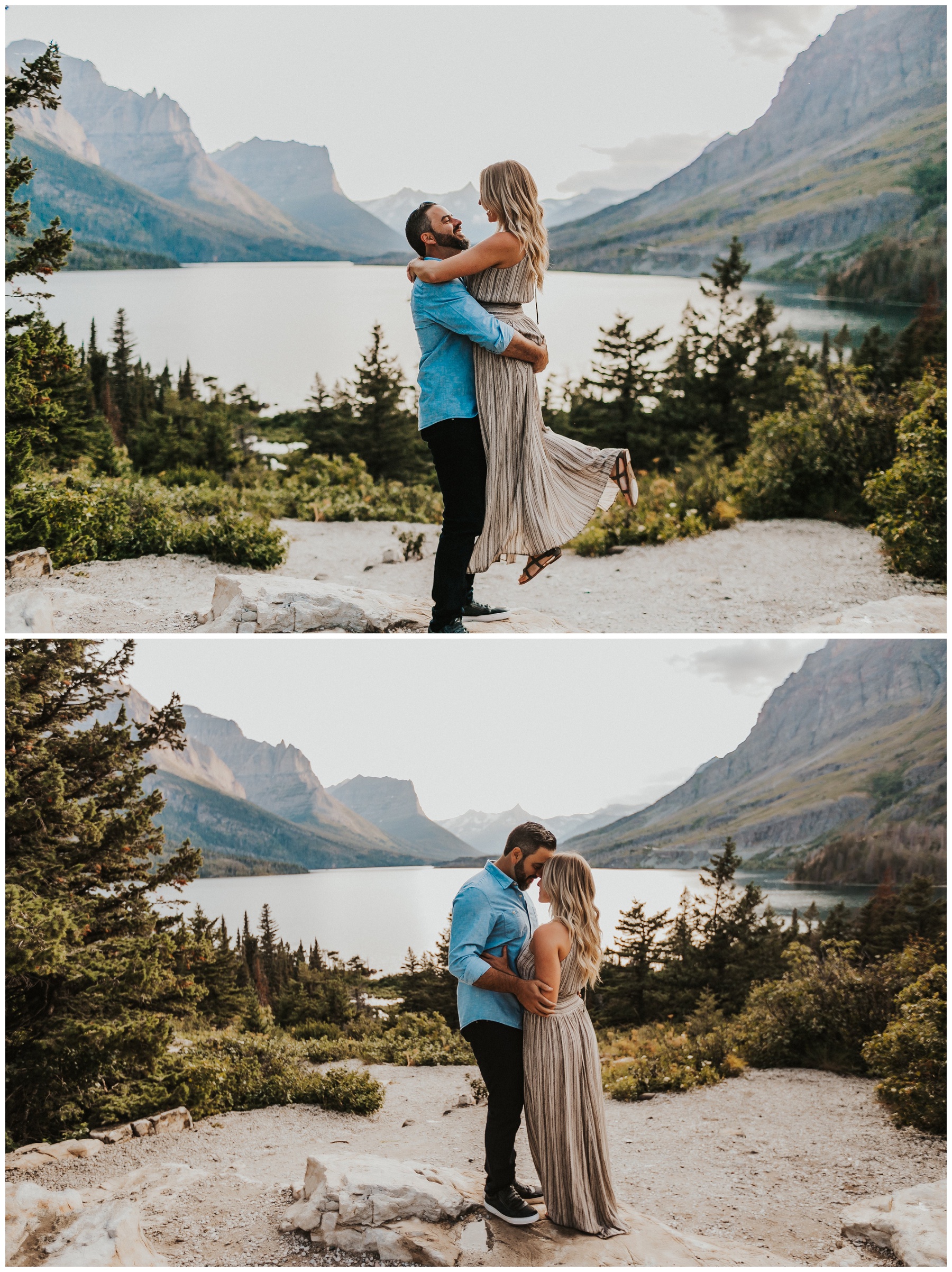 couple portraits by the lake