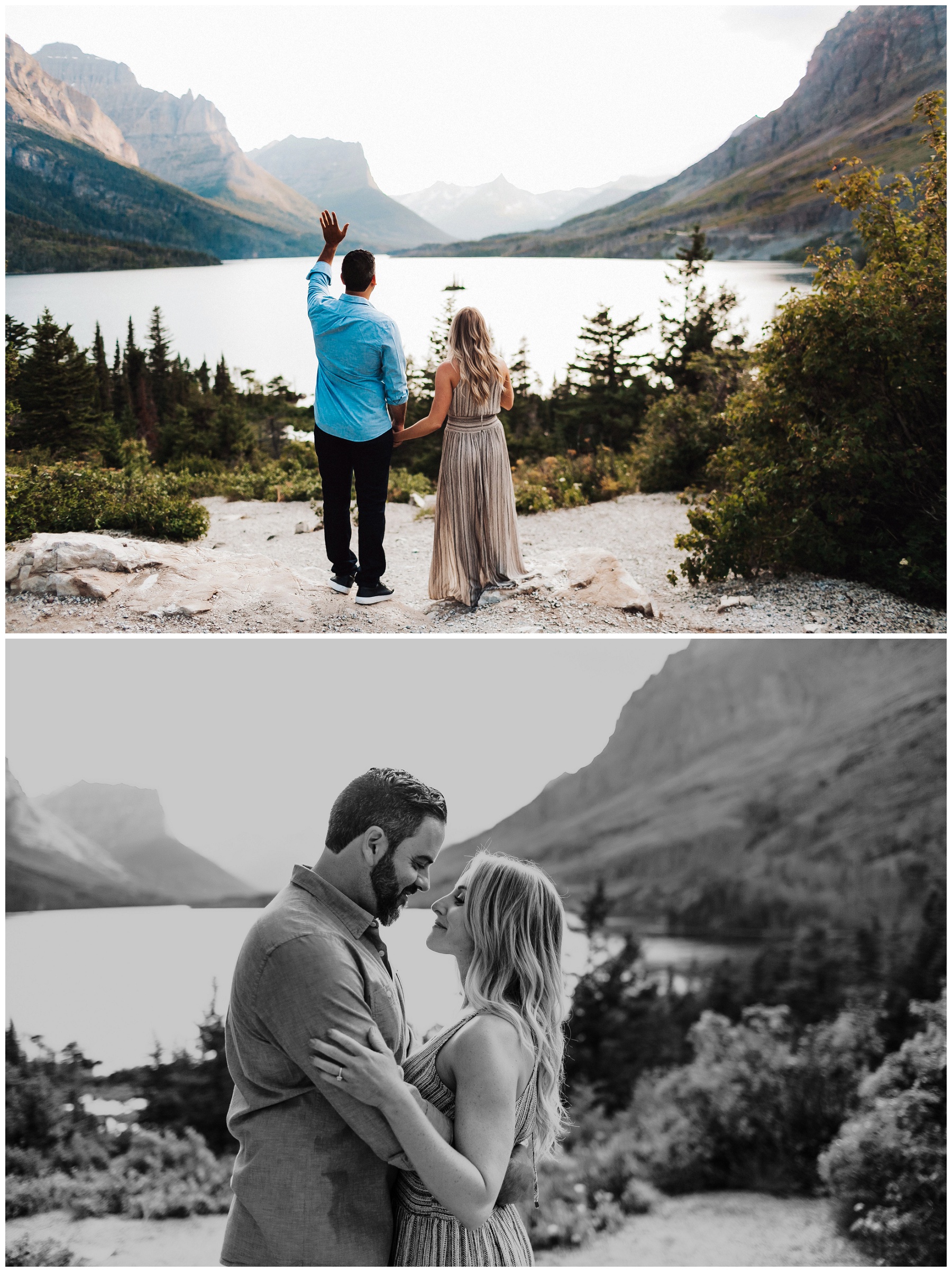 couple portraits by the lake