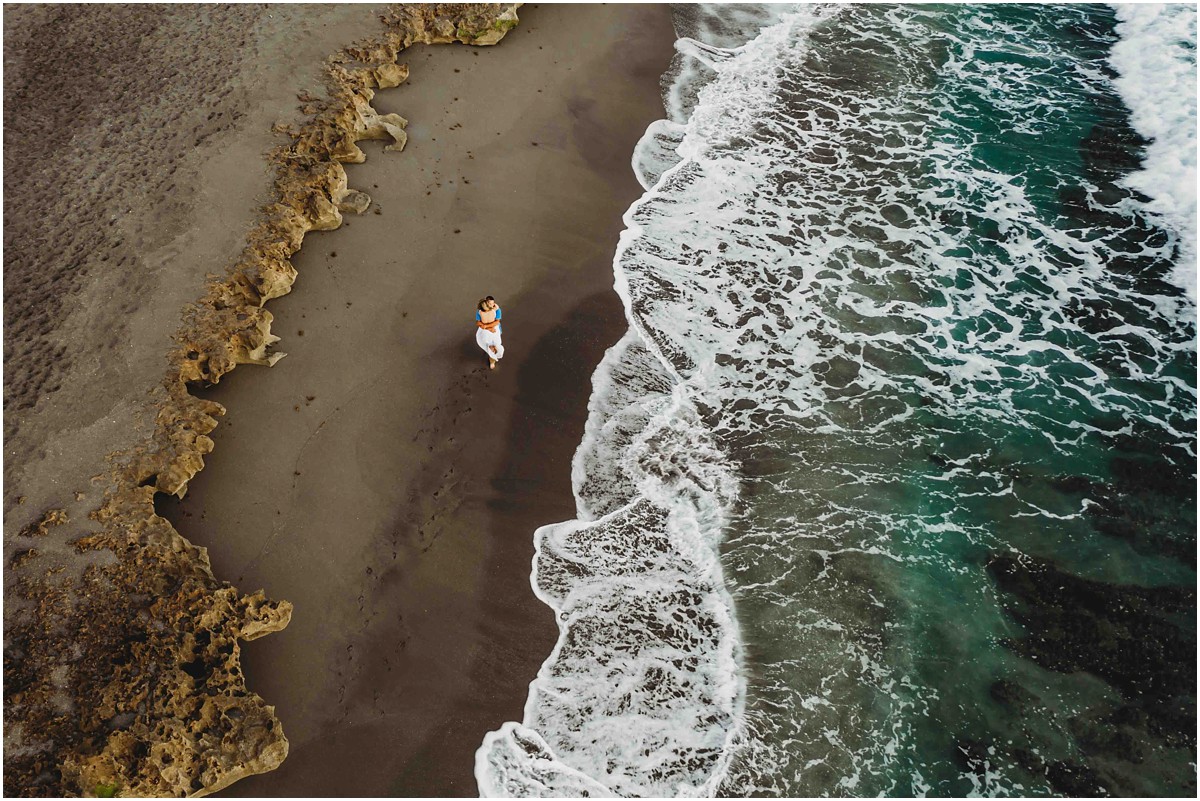 Drone image from Jupiter Engagement Session