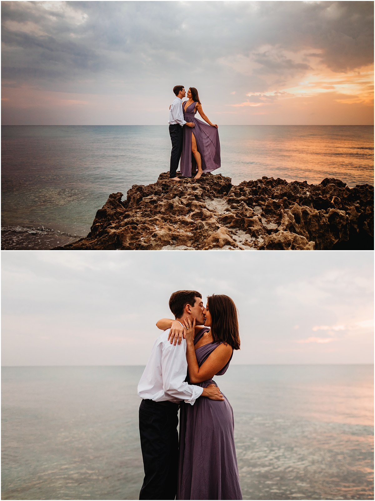 Jupiter Beach Engagement Photos 