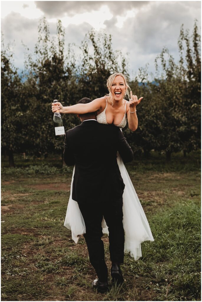 Bride and groom portraits