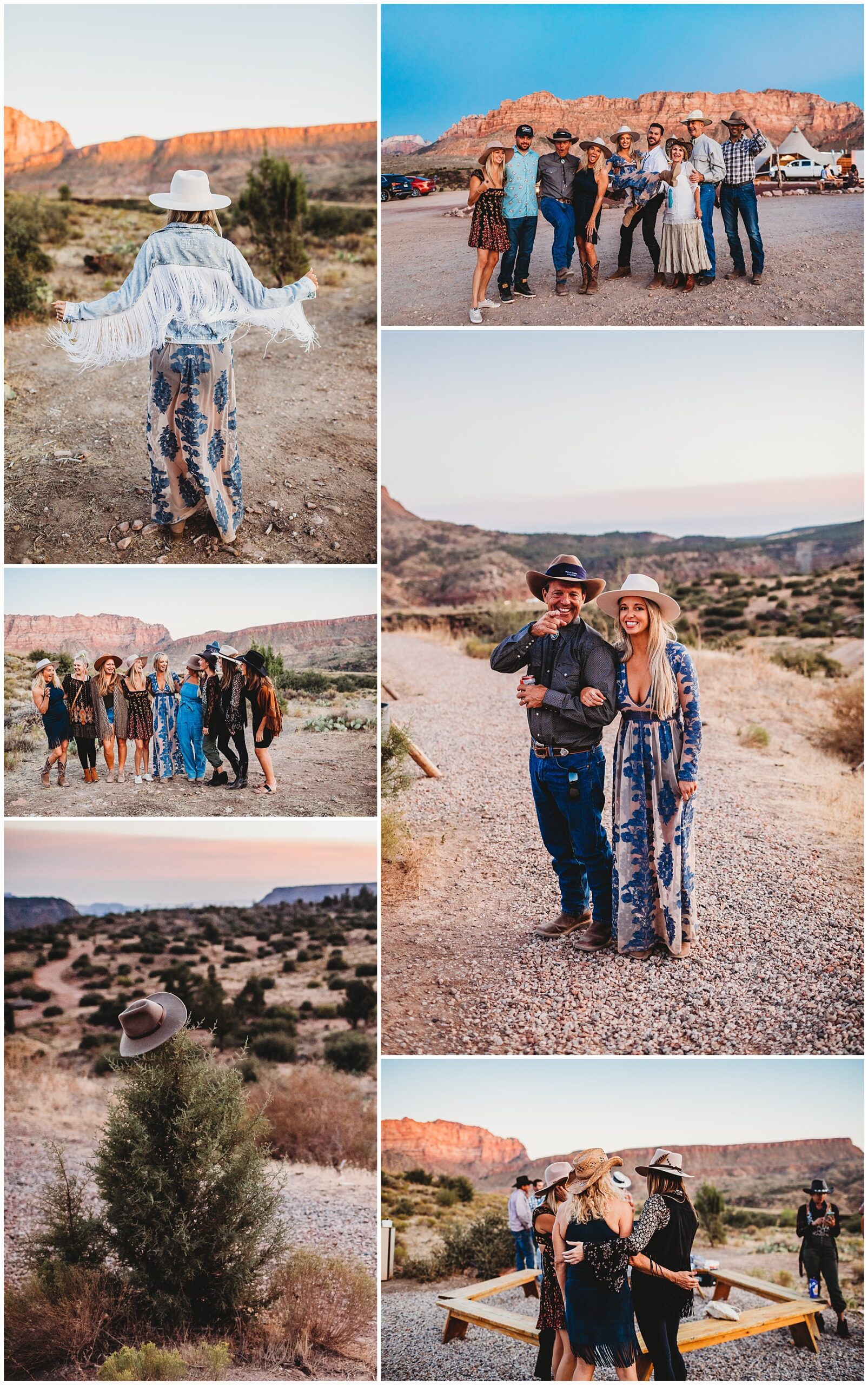 Zion Adventure and Under Canvas Wedding Reception With Family