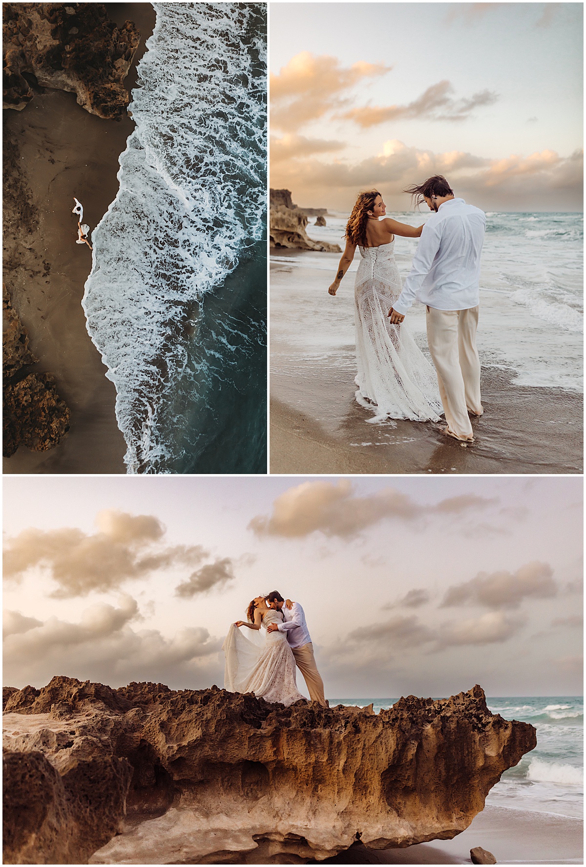 Ceremony of a Florida Beach Elopement